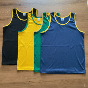 Kit 4 Regatas Masculinas 100% Algodão Básicas